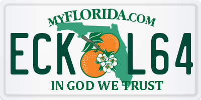 FL license plate ECKL64