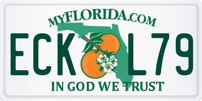 FL license plate ECKL79