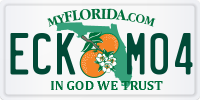 FL license plate ECKM04