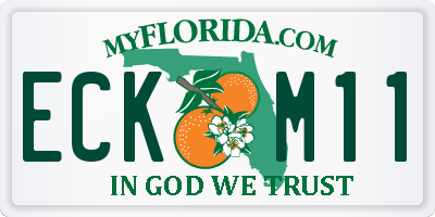 FL license plate ECKM11