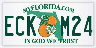 FL license plate ECKM24