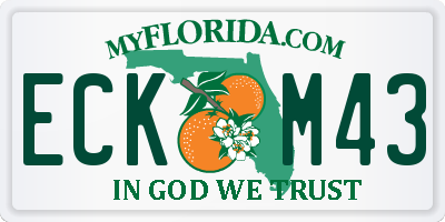 FL license plate ECKM43
