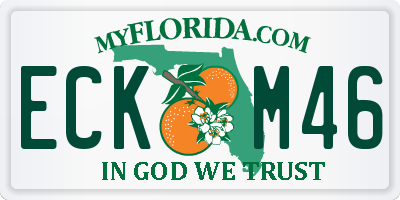 FL license plate ECKM46