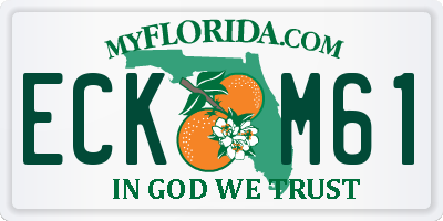 FL license plate ECKM61