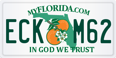 FL license plate ECKM62