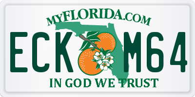 FL license plate ECKM64