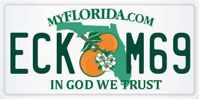 FL license plate ECKM69