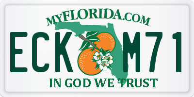 FL license plate ECKM71
