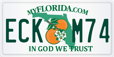 FL license plate ECKM74