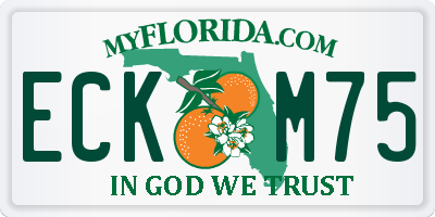 FL license plate ECKM75