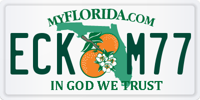 FL license plate ECKM77