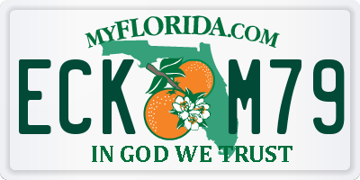FL license plate ECKM79