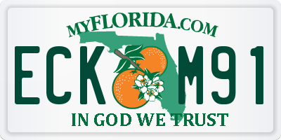 FL license plate ECKM91
