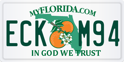 FL license plate ECKM94
