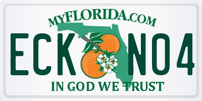 FL license plate ECKN04