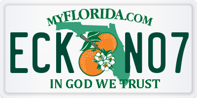FL license plate ECKN07