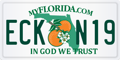 FL license plate ECKN19