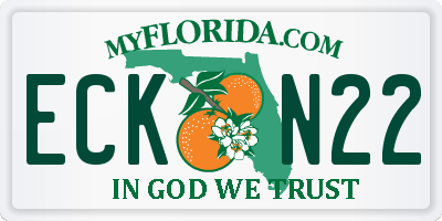 FL license plate ECKN22