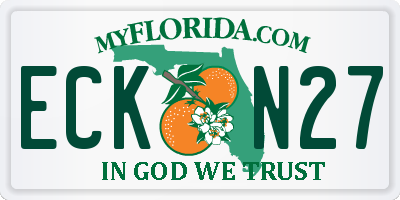 FL license plate ECKN27