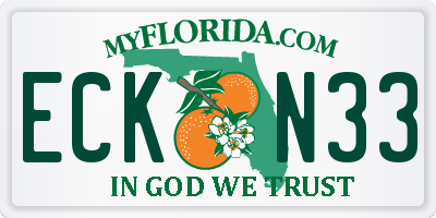 FL license plate ECKN33