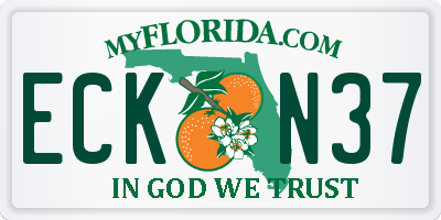 FL license plate ECKN37