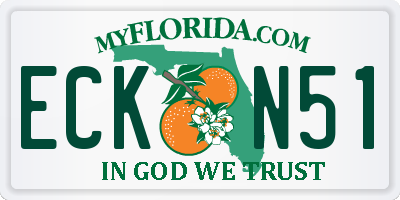 FL license plate ECKN51