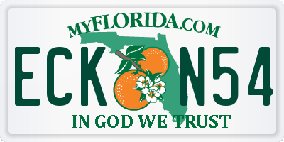 FL license plate ECKN54