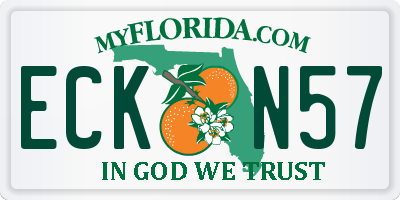 FL license plate ECKN57