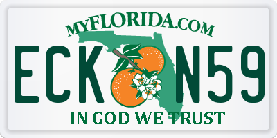FL license plate ECKN59