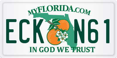 FL license plate ECKN61