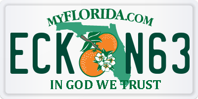 FL license plate ECKN63