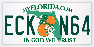 FL license plate ECKN64