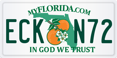 FL license plate ECKN72
