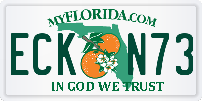 FL license plate ECKN73