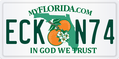 FL license plate ECKN74