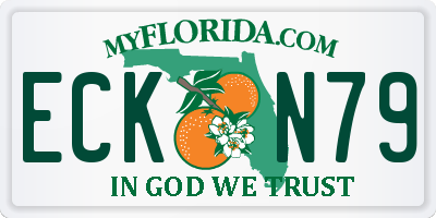 FL license plate ECKN79