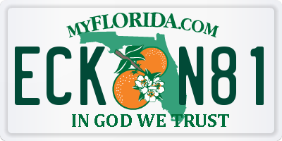 FL license plate ECKN81