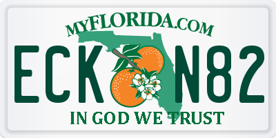 FL license plate ECKN82