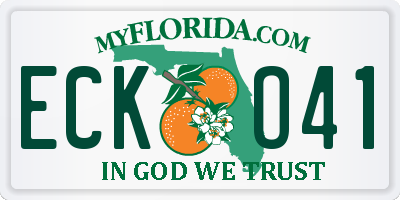 FL license plate ECKO41