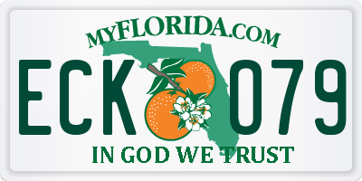 FL license plate ECKO79