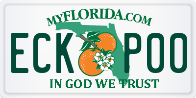 FL license plate ECKP00