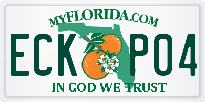 FL license plate ECKP04