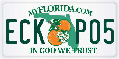 FL license plate ECKP05