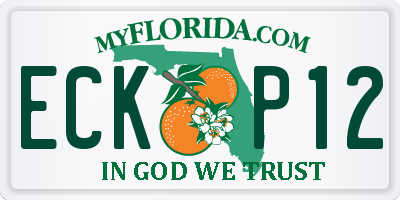 FL license plate ECKP12