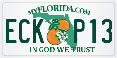 FL license plate ECKP13