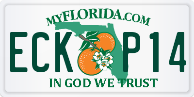FL license plate ECKP14