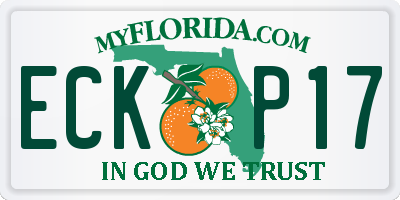 FL license plate ECKP17