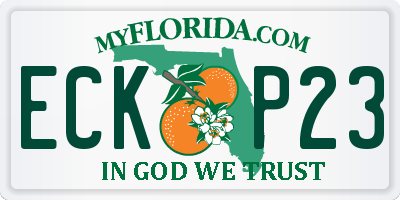 FL license plate ECKP23