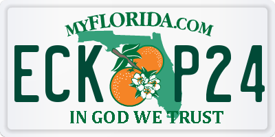 FL license plate ECKP24