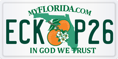 FL license plate ECKP26